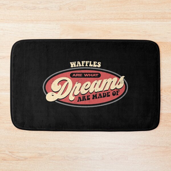 Item preview, Waffles Dreams Breakfast Humor Retro Typography designed and sold by Betsytiptoe.