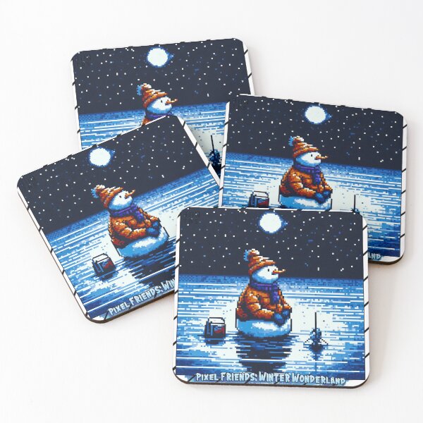 Item preview, Pixel Friends: Winter Wonderland (Snowman) designed and sold by TrippyBunnyShop.