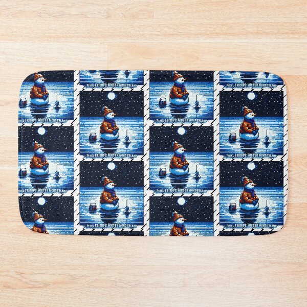 Item preview, Pixel Friends: Winter Wonderland (Snowman) designed and sold by TrippyBunnyShop.