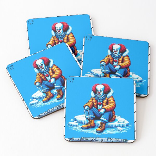 Item preview, Pixel Friends: Winter Wonderland (Clown) designed and sold by TrippyBunnyShop.