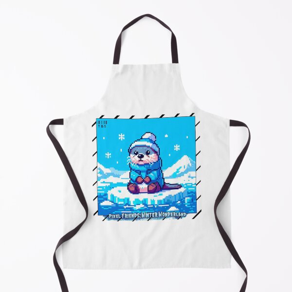 Item preview, Pixel Friends: Winter Wonderland (Otter) designed and sold by TrippyBunnyShop.