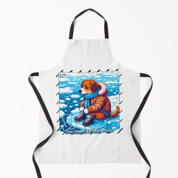 Item preview, Pixel Friends: Winter Wonderland (Brown Dog) designed and sold by TrippyBunnyShop.