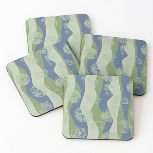 Item preview, bubbly and wavy abstract - green/blue designed and sold by kobyakov.