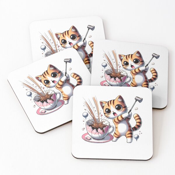 Item preview, Not My Cup Of Tea Funny Anime Cat Playing Golf Funny, Jokes, Sarcastic designed and sold by Creat-Des.