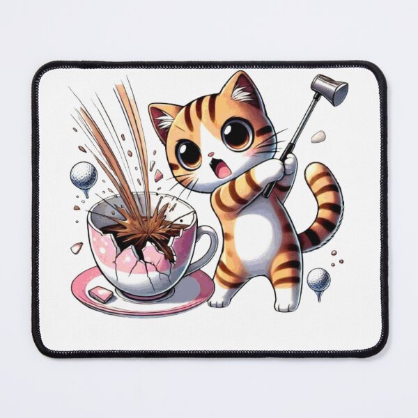 Item preview, Not My Cup Of Tea Funny Anime Cat Playing Golf Funny, Jokes, Sarcastic designed and sold by Creat-Des.