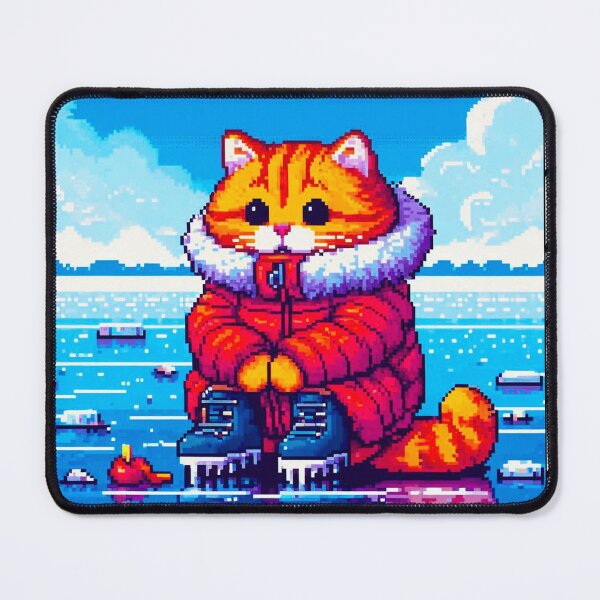 Item preview, Pixel Friends: Winter Wonderland (Sweet Cat) designed and sold by TrippyBunnyShop.