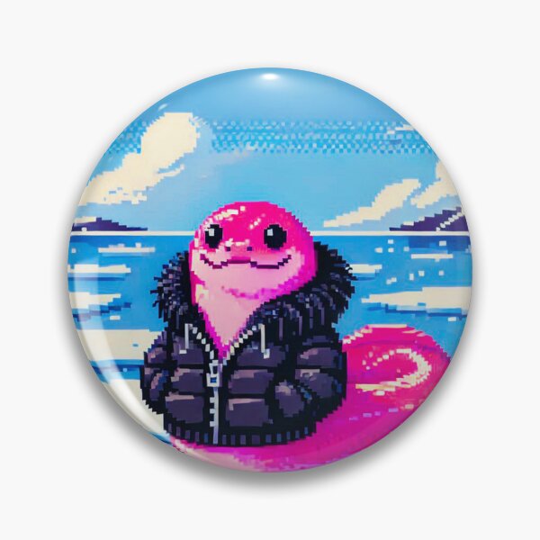 Item preview, Pixel Friends: Winter Wonderland (Pink Snake) designed and sold by TrippyBunnyShop.