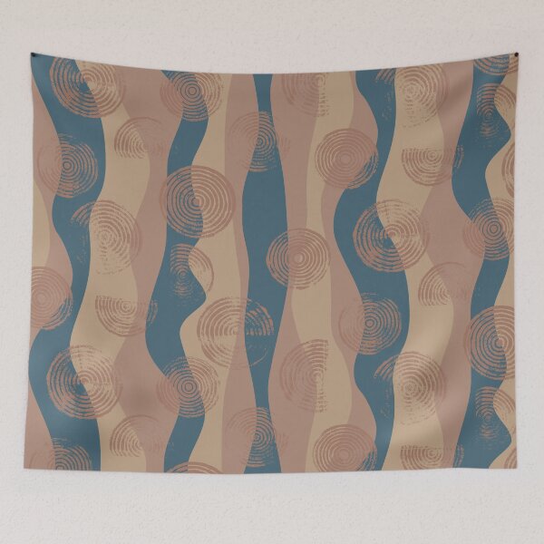 Item preview, bubbly and wavy abstract - mocha mousse designed and sold by kobyakov.