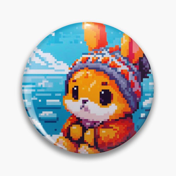 Item preview, Pixel Friends: Winter Wonderland (Cute Bunny) designed and sold by TrippyBunnyShop.