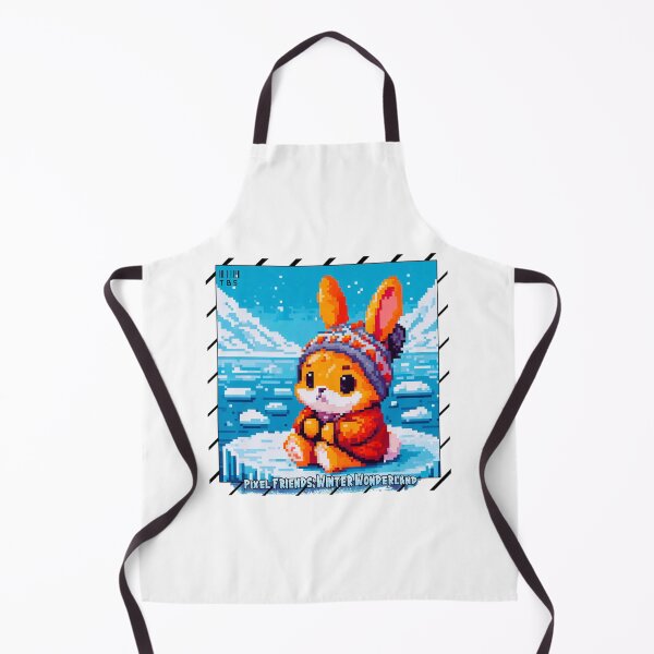 Item preview, Pixel Friends: Winter Wonderland (Cute Bunny) designed and sold by TrippyBunnyShop.