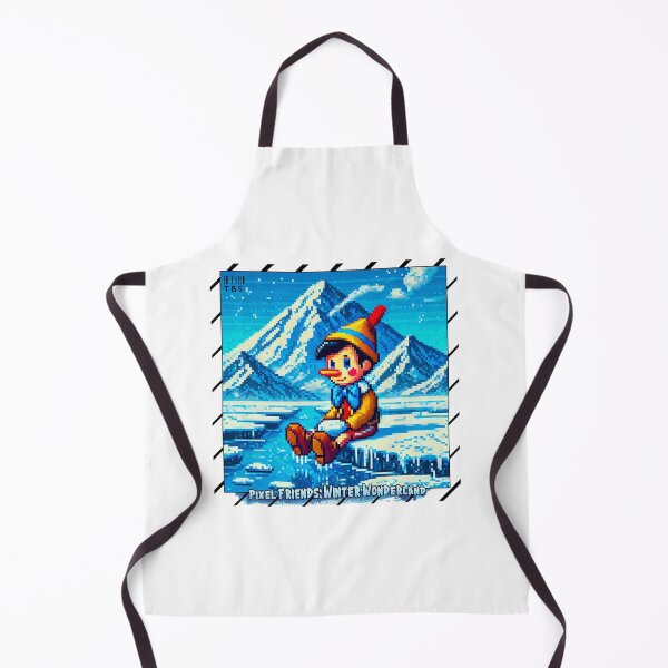 Item preview, Pixel Friends: Winter Wonderland (Wooden Pinocchio) designed and sold by TrippyBunnyShop.