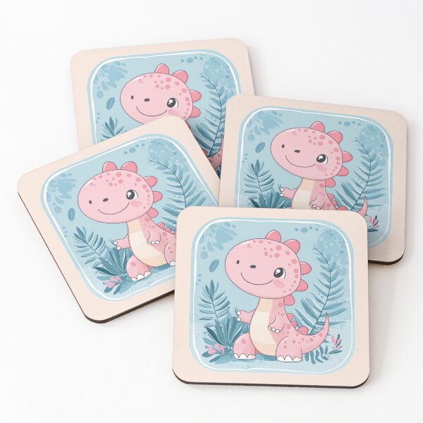 Item preview, Waterproof Kawaii Pink Dino Sweet Baby Dinosaur  designed and sold by MOONE FLOWER.
