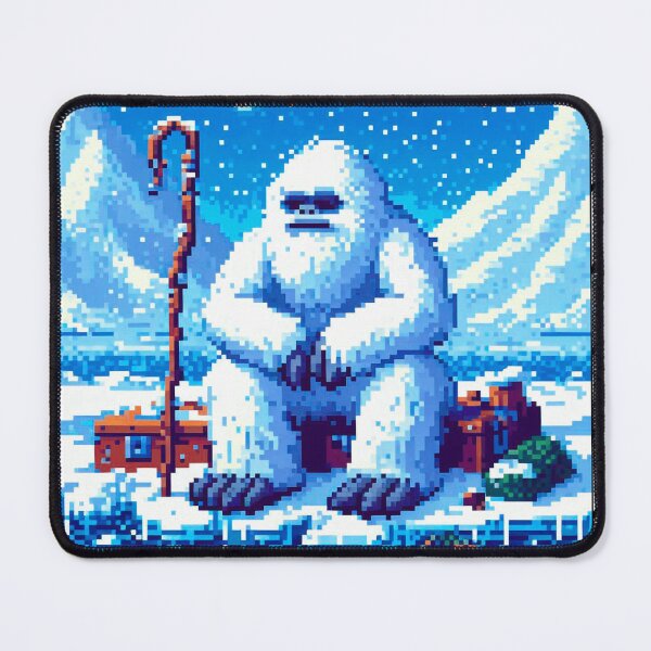 Item preview, Pixel Friends: Winter Wonderland (White Yeti) designed and sold by TrippyBunnyShop.