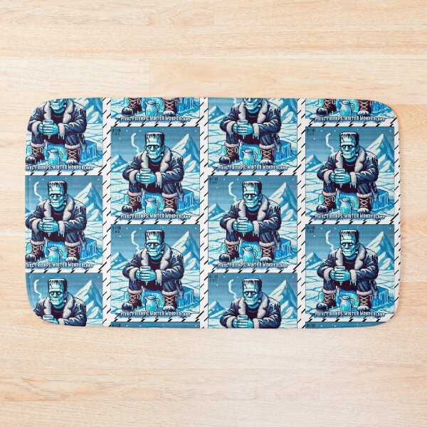 Item preview, Pixel Friends: Winter Wonderland (Frankenstein) designed and sold by TrippyBunnyShop.