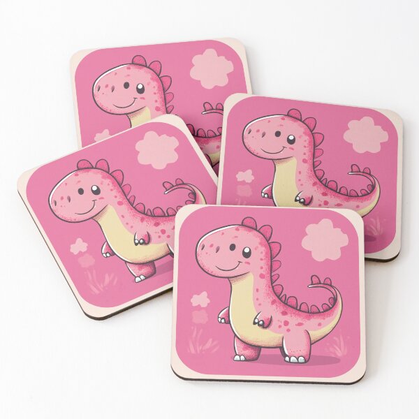 Item preview, Waterproof Kawaii Pink Dino Sweet Baby Dinosaur  designed and sold by MOONE FLOWER.