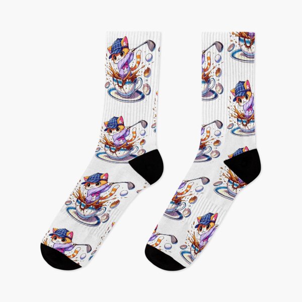 Item preview, Not My Cup Of Tea Funny Anime Cat Playing Golf Funny, Jokes, Sarcastic designed and sold by Creat-Des.