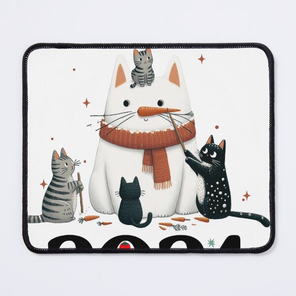 Item preview, Merry Catmas Snow Cat designed and sold by FaeryNuff.
