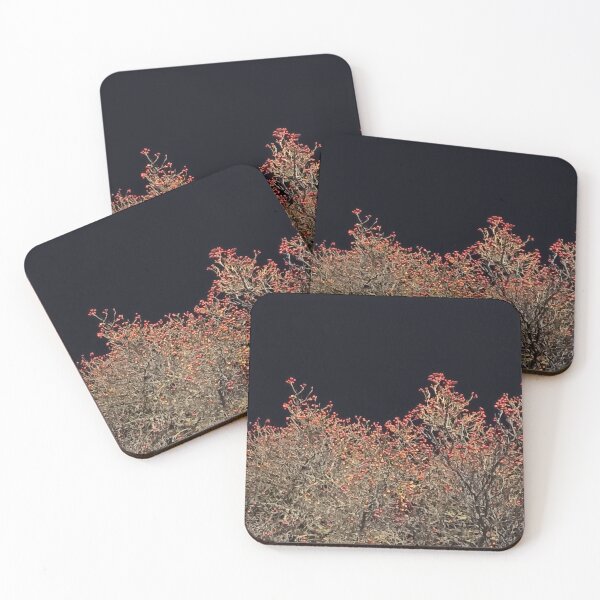 Item preview, blurry tree branches with berries at night designed and sold by MiraNomegusta.