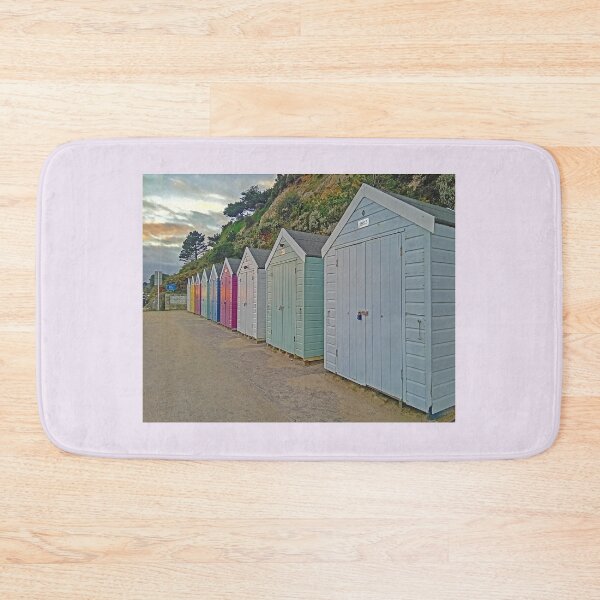 Item preview, Beach Huts at Dusk, December 2024 designed and sold by RedHillDigital.
