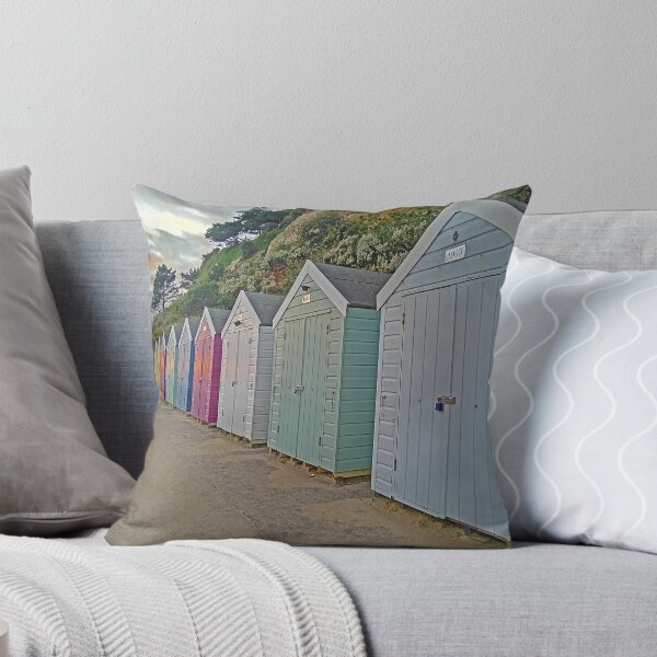 Item preview, Beach Huts at Dusk, December 2024 designed and sold by RedHillDigital.
