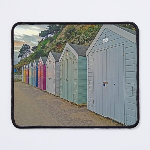 Item preview, Beach Huts at Dusk, December 2024 designed and sold by RedHillDigital.