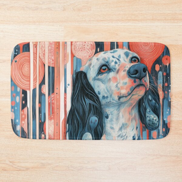 Item preview, Spaniel dog design with abstract background. designed and sold by Shoot-The-Moon.