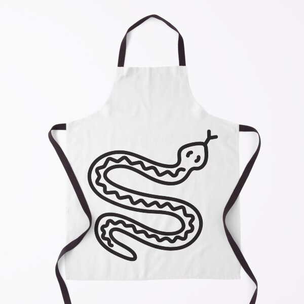 Item preview, Black line snake illustration designed and sold by OM-lova.
