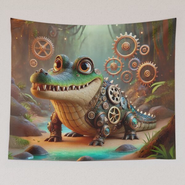 Item preview, Steampunk Orinoco Crocodile designed and sold by Sillytoe.
