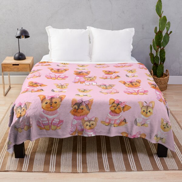 Item preview, Yorkshire Terrier Puppies in Pink designed and sold by PurpleJelly.