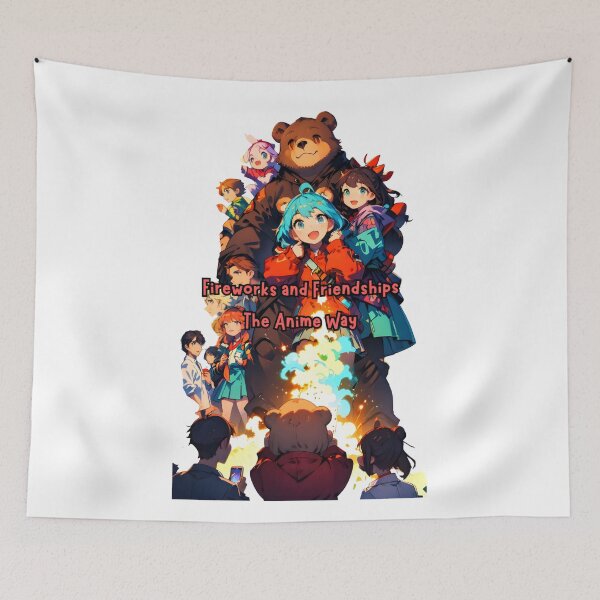 Aperçu de l'œuvre Anime Bear Squad : conception d'amitié explosive créée et vendue par PCGDrawing.