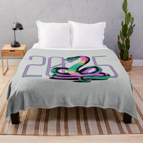 Item preview, Chinese Zodiac Snake 2025 Neon Design designed and sold by DreamsArtwear.