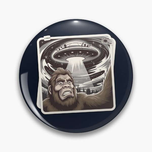 Item preview, Drone Sightings Funny Bigfoot Selfie with UFO designed and sold by tamdevo1.