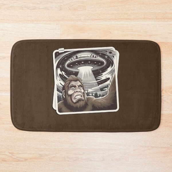 Item preview, Drone Sightings Funny Bigfoot Selfie with UFO designed and sold by tamdevo1.