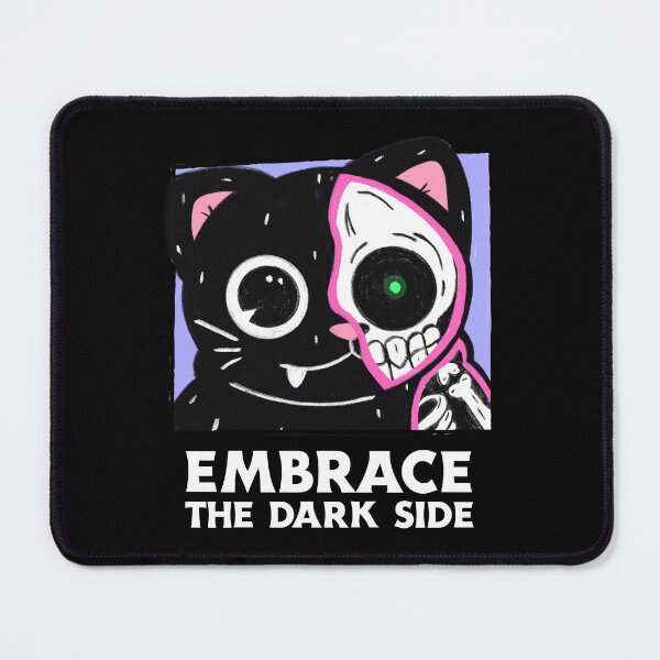 Vista previa del artículo con la obra «Abraza al gato del lado oscuro», diseñado y vendido por Grateful-Fool.