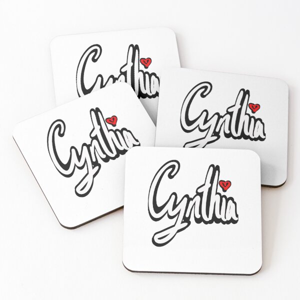 Item preview, Cynthia popular girls first name in white. Personalized personalised customised name Cynthia  designed and sold by Artonmytee.