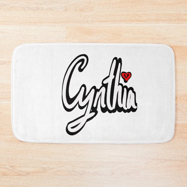 Item preview, Cynthia popular girls first name in white. Personalized personalised customised name Cynthia  designed and sold by Artonmytee.