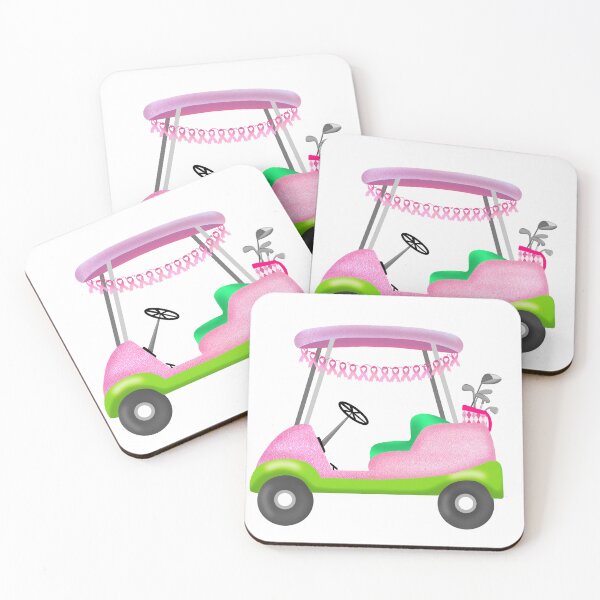 Item preview, Breast Cancer Awareness Pink Golf Cart designed and sold by daphsam.