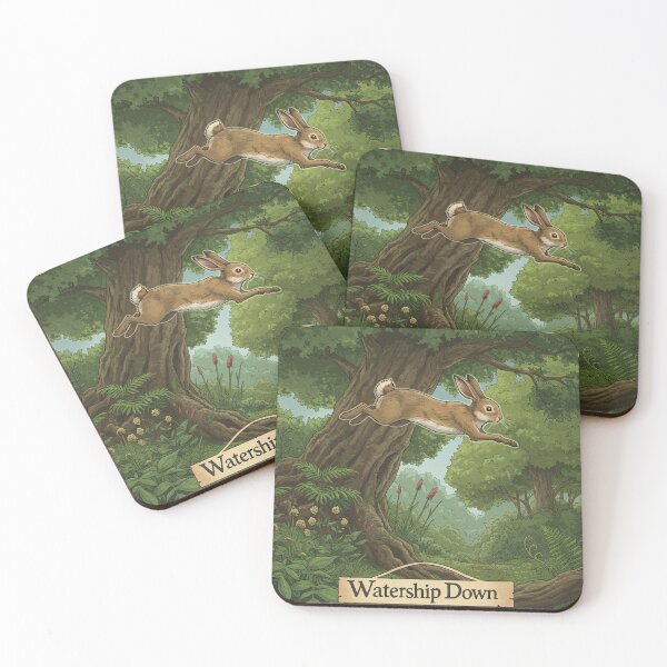 Item preview, Leaping Hare Through Woodland Scene designed and sold by Finmm.