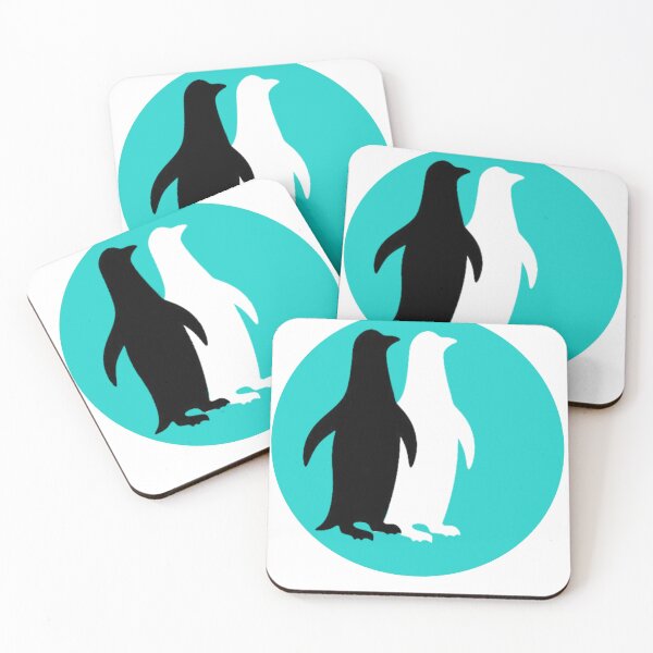 Item preview, Adorable Penguins Duo Illustration designed and sold by Stylefishing.