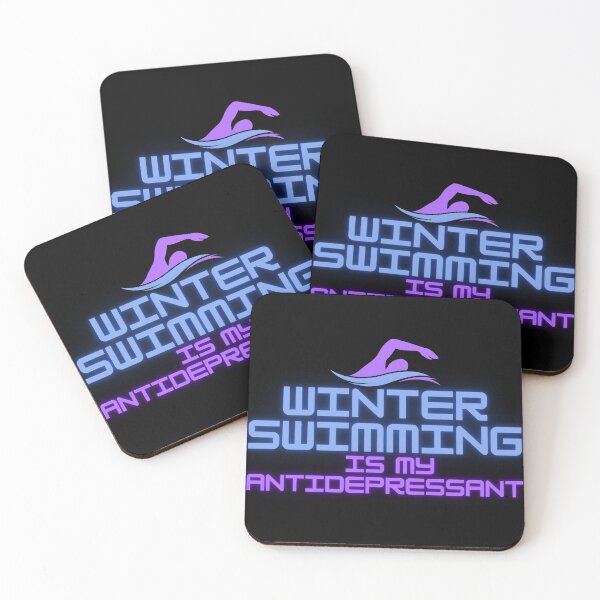 Item preview, Winter Swimming Is My Antidepressant Motivational Quote, Ice Bath   designed and sold by IceBathDESIGNS.