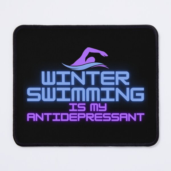 Item preview, Winter Swimming Is My Antidepressant Motivational Quote, Ice Bath   designed and sold by IceBathDESIGNS.