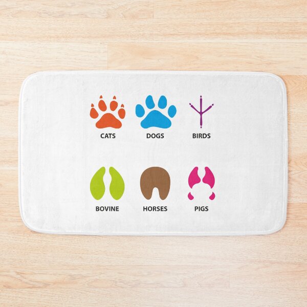 Item preview, Illustration icons, symbol animal paws, dog, bird, equine, bovine, swine, feline. Ideal for visual communication, veterinary information and institutional material designed and sold by LucianoCosmo.