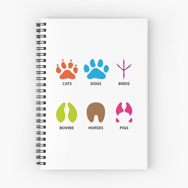 Item preview, Illustration icons, symbol animal paws, dog, bird, equine, bovine, swine, feline. Ideal for visual communication, veterinary information and institutional material designed and sold by LucianoCosmo.