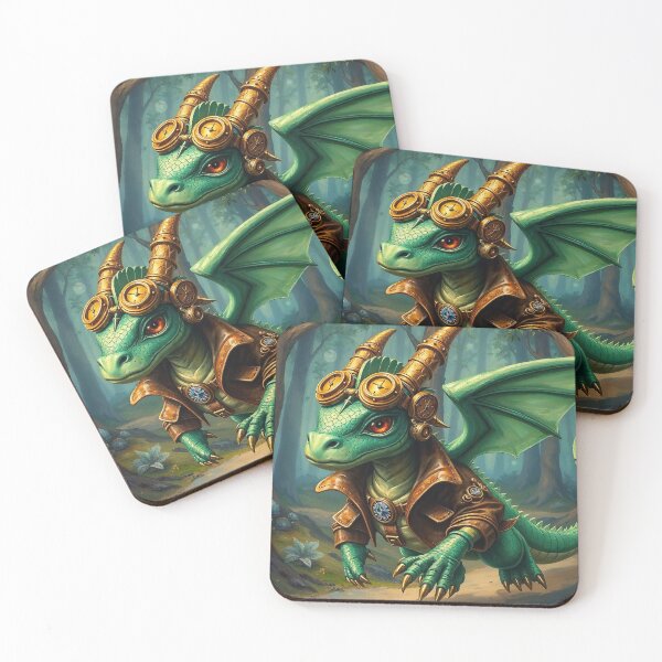 Item preview, Young Steampunk Dragon in a Forest designed and sold by Skye Ryan-Evans.