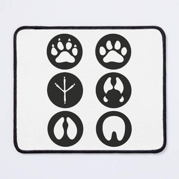 Item preview, Illustration icons, symbol animal paws, dog, bird, equine, bovine, swine, feline. Ideal for visual communication, veterinary information and institutional material designed and sold by LucianoCosmo.