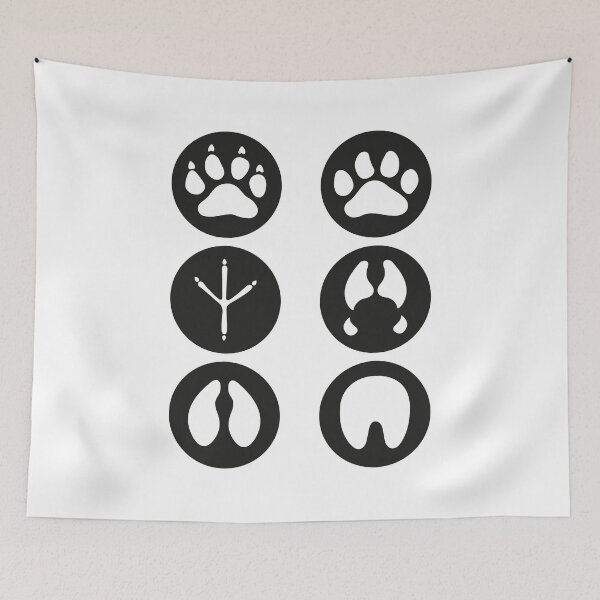 Item preview, Illustration icons, symbol animal paws, dog, bird, equine, bovine, swine, feline. Ideal for visual communication, veterinary information and institutional material designed and sold by LucianoCosmo.