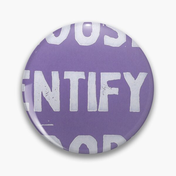 Item preview, Identify As A Problem designed and sold by Emowalk Pop Up Shop.
