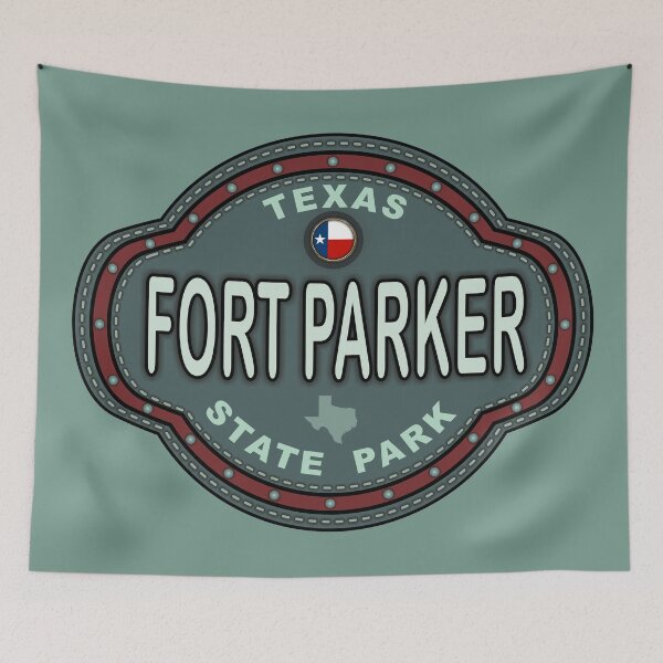 Item preview, Fort Parker State Park Texas Tx stitching effect designed and sold by studioss76.