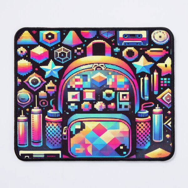 Item preview, Pixel Art Patterned Backpacks Reloaded Premium Trendy Best Gift designed and sold by Imaginarium of Chaos falcon88 .