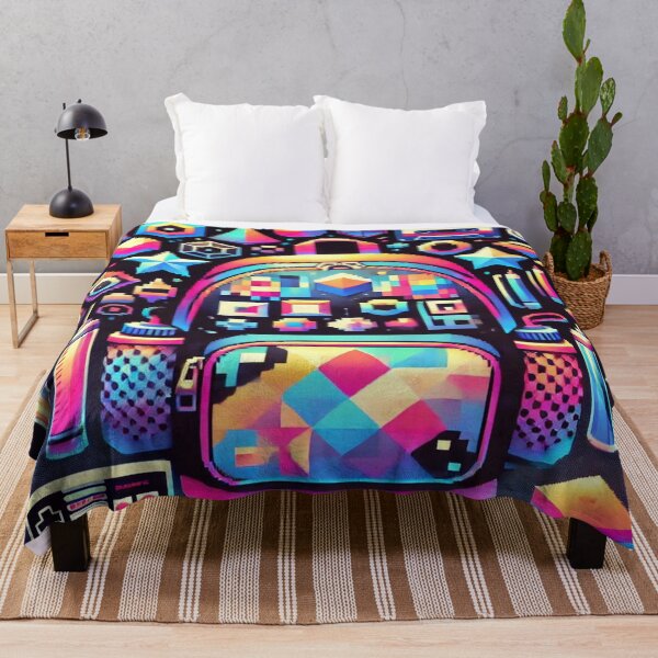 Item preview, Pixel Art Patterned Backpacks Reloaded Premium Trendy Best Gift designed and sold by Imaginarium of Chaos falcon88 .